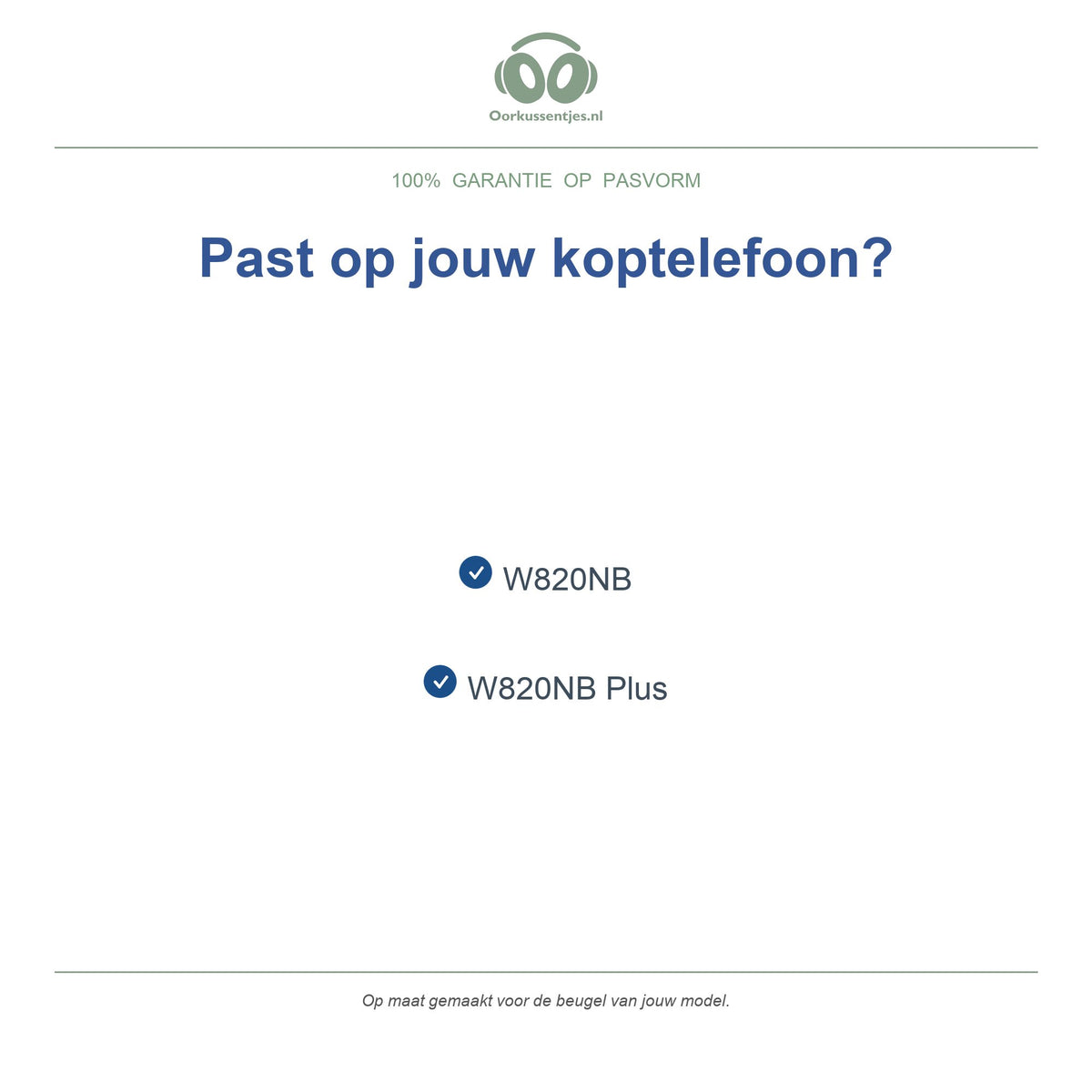 Hoofdband voor Edifier W820NB – Vervangende koptelefoon hoofdband, geschikt voor W820NB en W820NB Plus — compatibele modellen