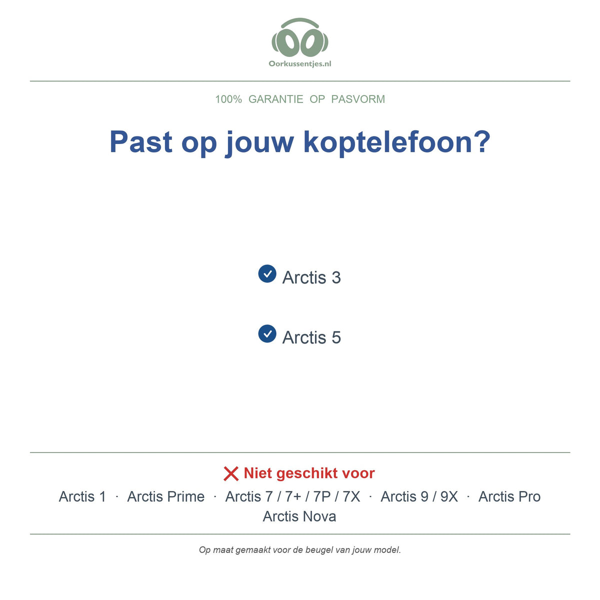 Hoofdband voor SteelSeries Arctis 3 / Arctis 5 – Vervangende koptelefoon hoofdband (elastische band), geschikt voor Arctis 3 en Arctis 5 – niet voor andere Arctis-modellen — compatibele modellen