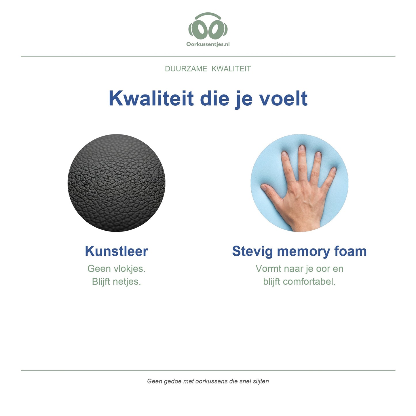 Vervangende oorkussens – Kunstleer