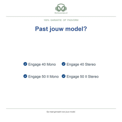 Oorkussens voor Jabra Engage 50 II (2e gen) & Engage 40 – niet voor Engage 50 1e gen — Compatible models