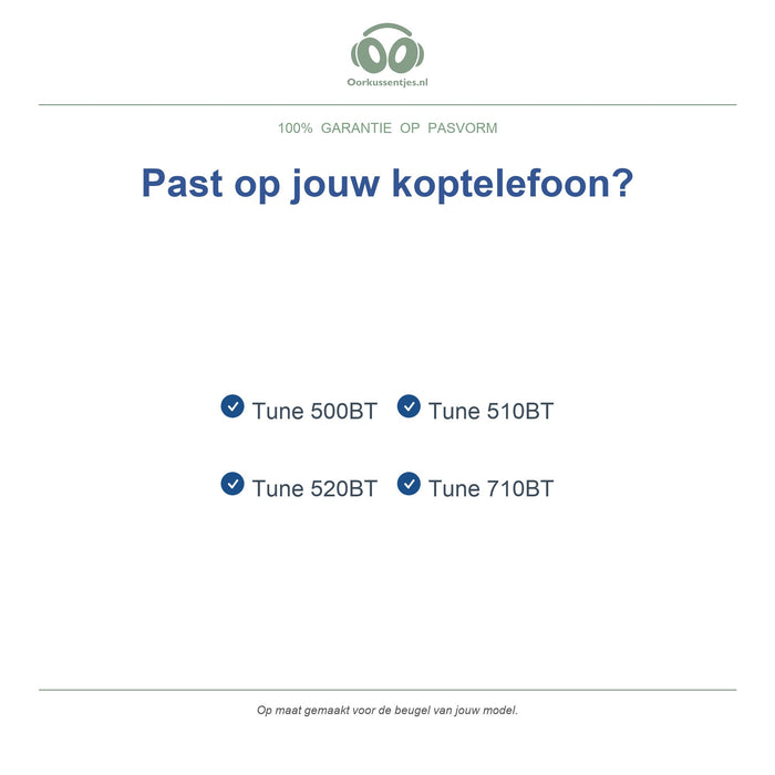 Hoofdband voor JBL Tune 500BT / 510BT / 520BT / 710BT – Vervangende koptelefoon hoofdband, geschikt voor Tune 500BT, 510BT, 520BT en 710BT — compatibele modellen
