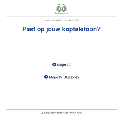 Hoofdband voor Marshall Major IV – Vervangende koptelefoon hoofdband, geschikt voor Major IV — compatibele modellen