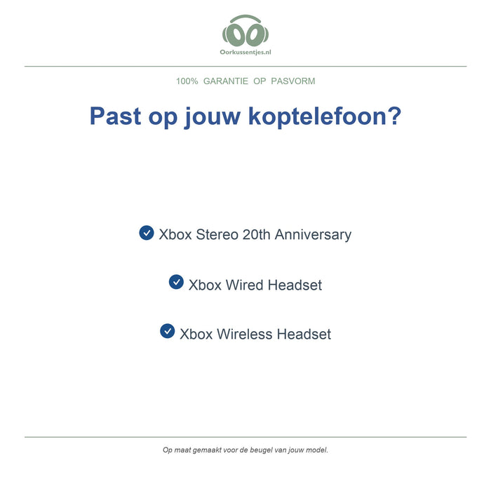Hoofdband voor Microsoft Xbox Wireless Headset – Vervangende koptelefoon hoofdband, geschikt voor Xbox Wireless, Xbox Wired en Xbox Stereo 20th Anniversary Special Edition — compatibele modellen