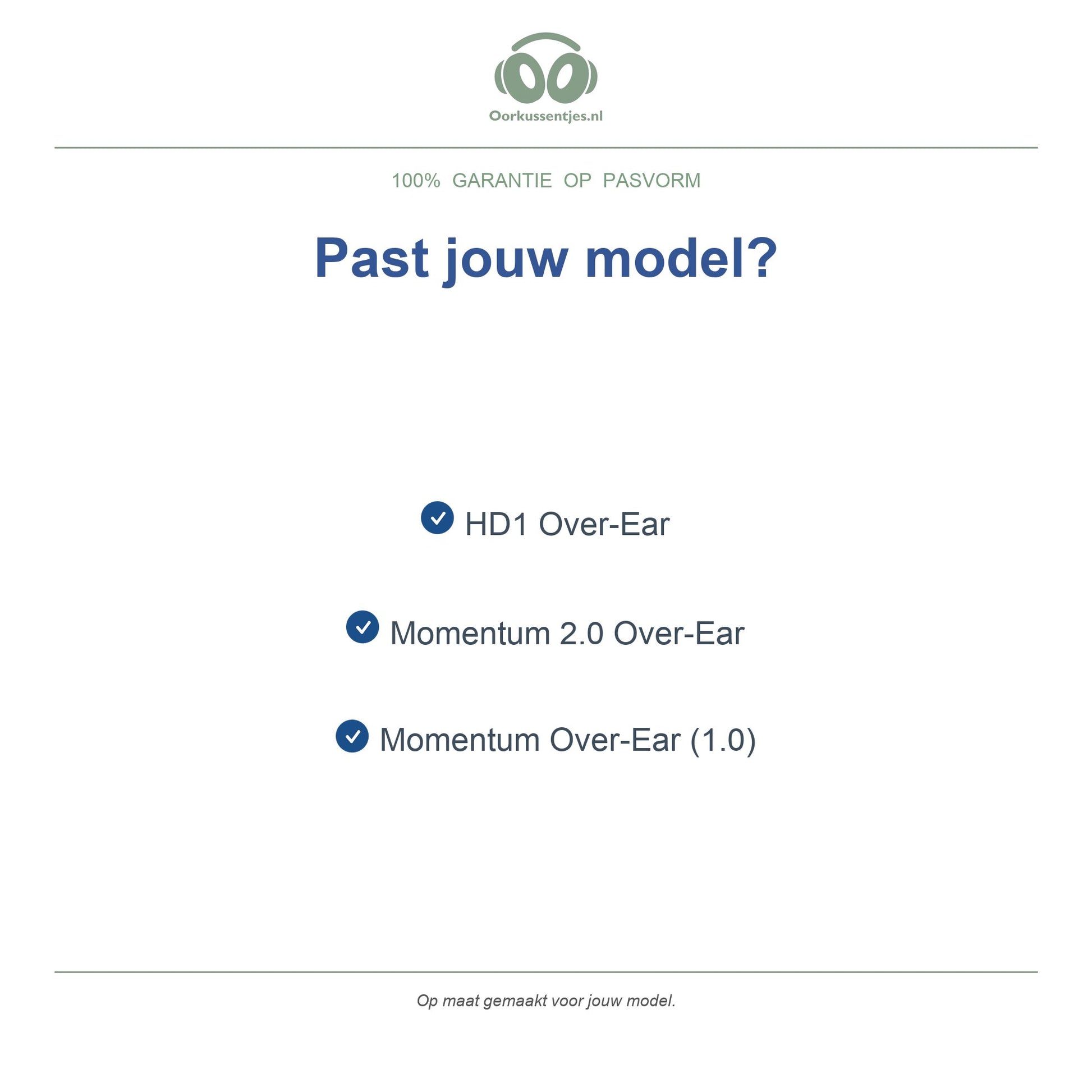 Oorkussens voor Sennheiser Momentum Over-Ear – Geschikt voor Momentum Over-Ear, Momentum 2.0 Over-Ear, HD1 Over-Ear — Compatible models