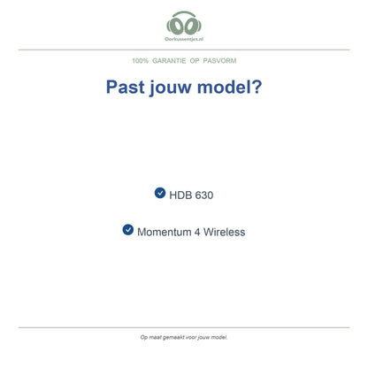 Oorkussens voor Sennheiser Momentum 4 Wireless – Geschikt voor Momentum 4 Wireless, HDB 630 — Compatible models
