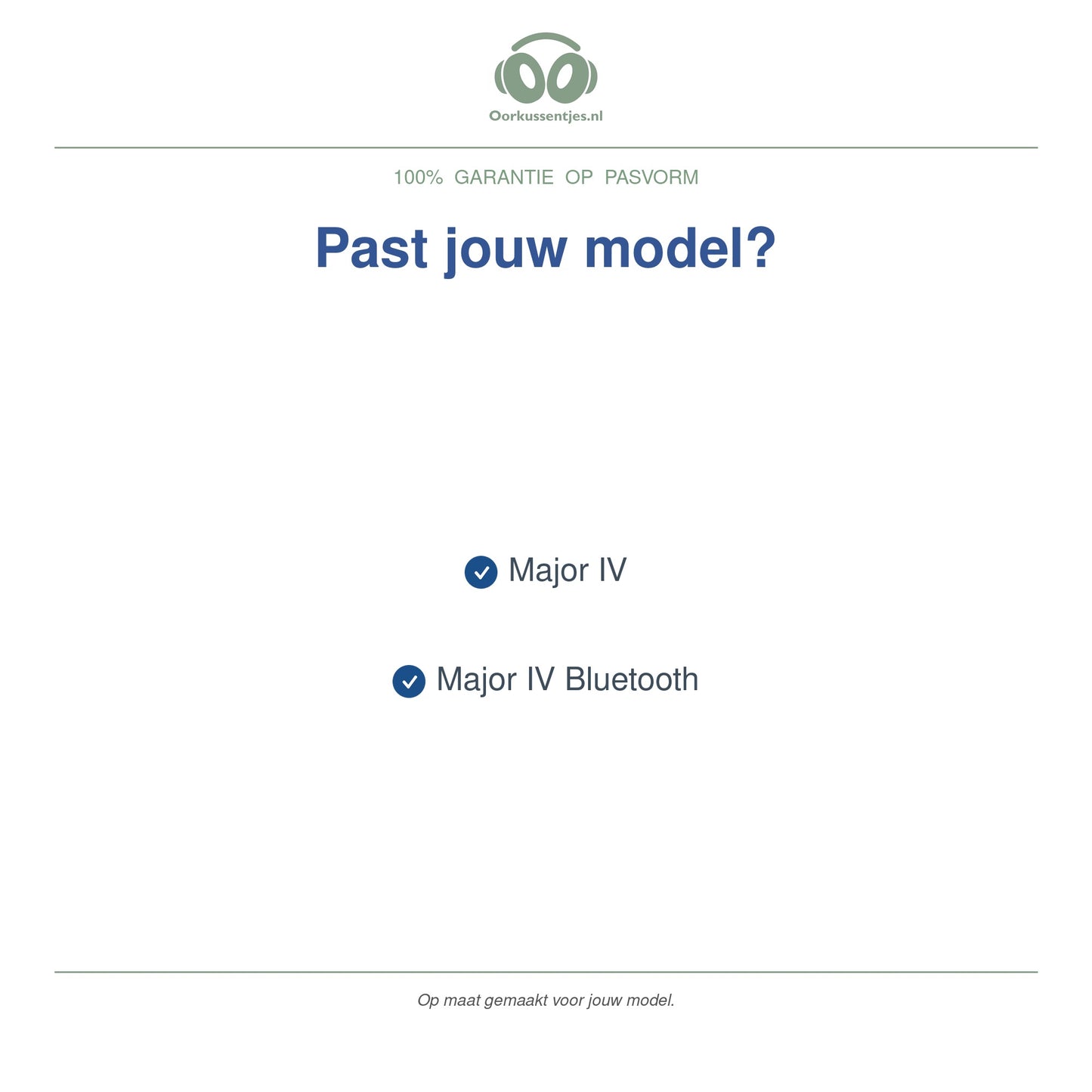 Oorkussens voor Marshall Major IV – Geschikt voor Major IV, Major IV Bluetooth — Compatible models