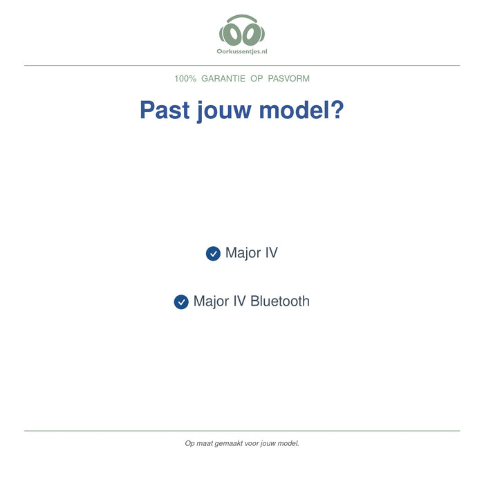 Oorkussens voor Marshall Major IV – Geschikt voor Major IV, Major IV Bluetooth — Compatible models