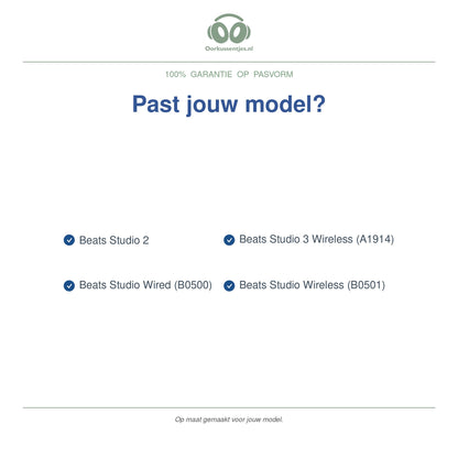 Oorkussens voor Beats Studio 2 / 3 Serie – Geschikt voor Beats Studio 2, Beats Studio 3 Wireless en meer — Compatible models