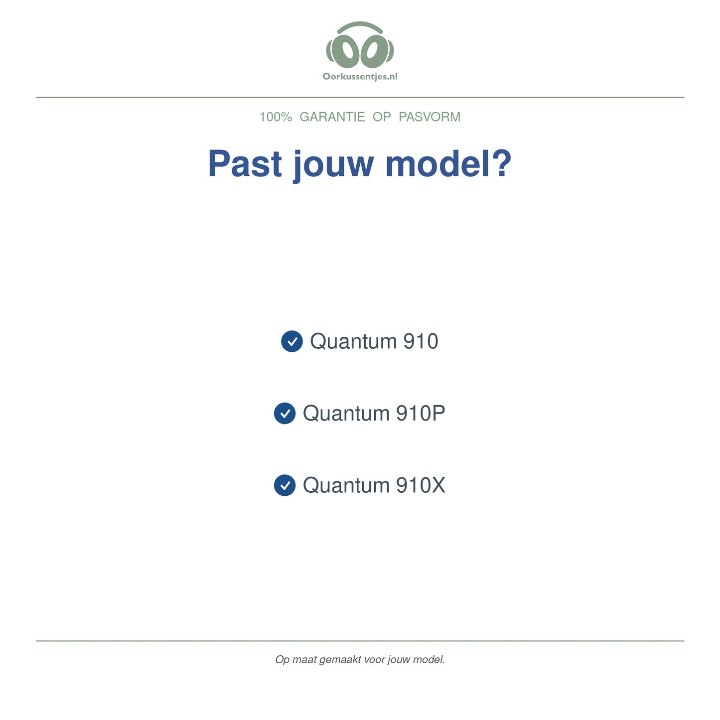 Oorkussens voor JBL Quantum 910 Serie – Geschikt voor Quantum 910, 910X, 910P — Compatible models