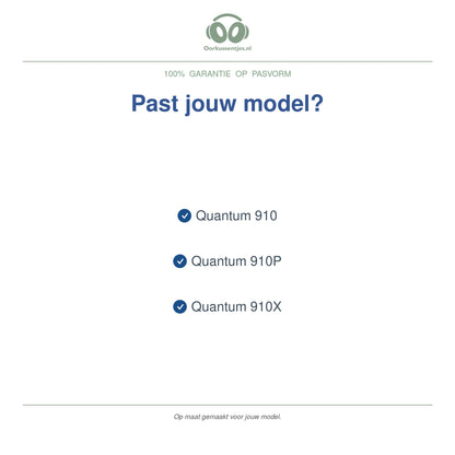 Oorkussens voor JBL Quantum 910 Serie – Geschikt voor Quantum 910, 910X, 910P — Compatible models
