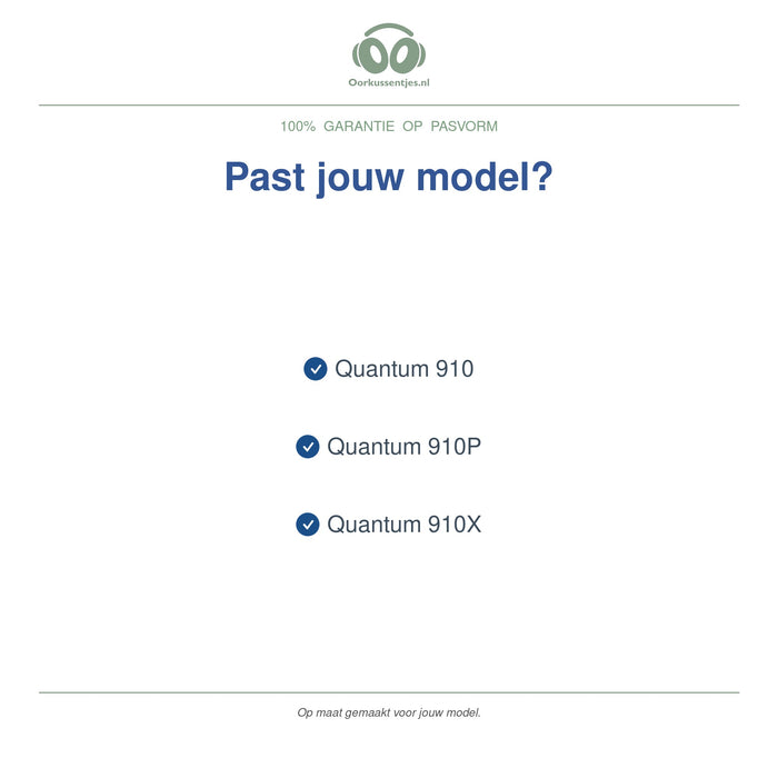 Oorkussens voor JBL Quantum 910 Serie – Geschikt voor Quantum 910, 910X, 910P — Compatible models