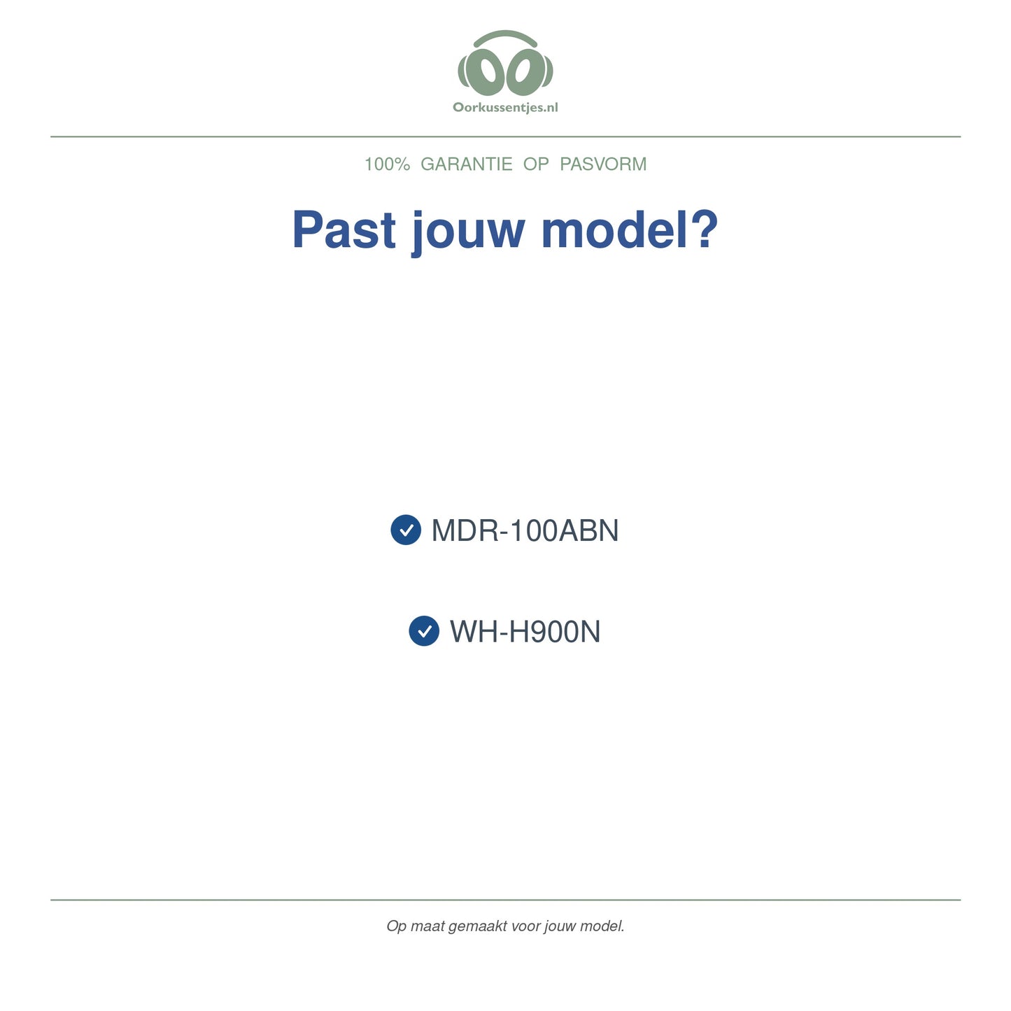 Oorkussens voor Sony h.ear on 2 Serie – Geschikt voor WH-H900N, MDR-100ABN — Compatible models