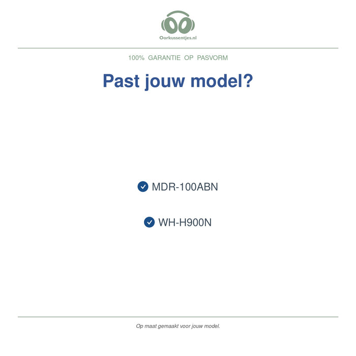 Oorkussens voor Sony h.ear on 2 Serie – Geschikt voor WH-H900N, MDR-100ABN — Compatible models