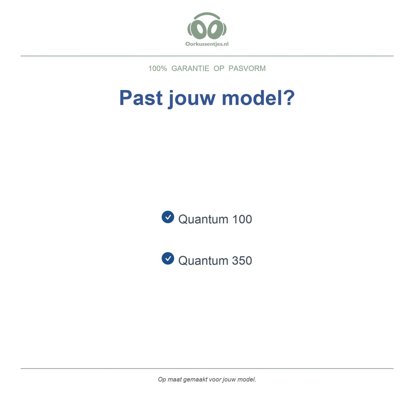 Oorkussens voor JBL Quantum 100 / 350 – Geschikt voor Quantum 100, Quantum 350 — Compatible models