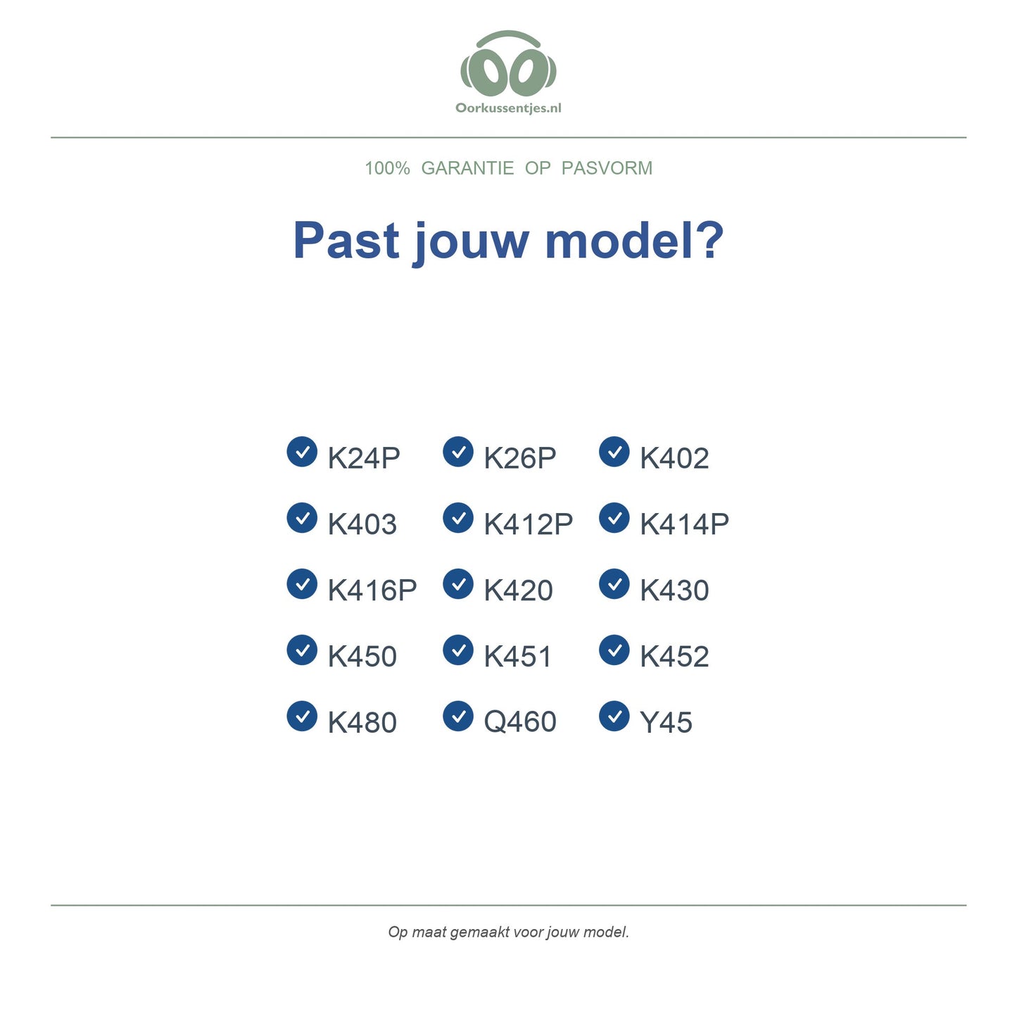 Oorkussens voor AKG K400 Serie – Geschikt voor K420, K430, K450, K480 en meer — Compatible models