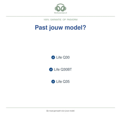 Oorkussens voor Soundcore Life Q30 / Q35 – Geschikt voor Life Q30, Life Q30BT, Life Q35 — Compatible models
