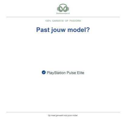 Oorkussens voor Sony PlayStation Pulse Elite – Geschikt voor PlayStation Pulse Elite — Compatible models
