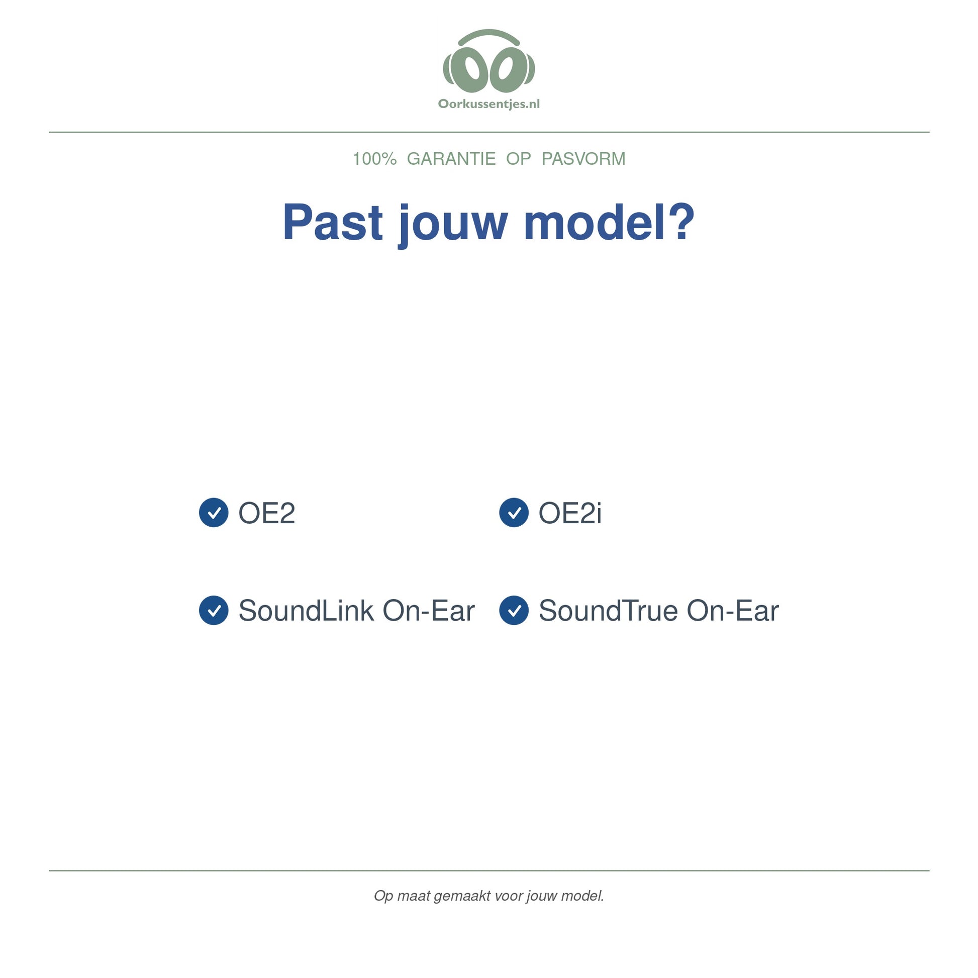 Oorkussens voor Bose On-Ear Serie – Geschikt voor OE2, OE2i, SoundTrue On-Ear, SoundLink On-Ear — Compatible models