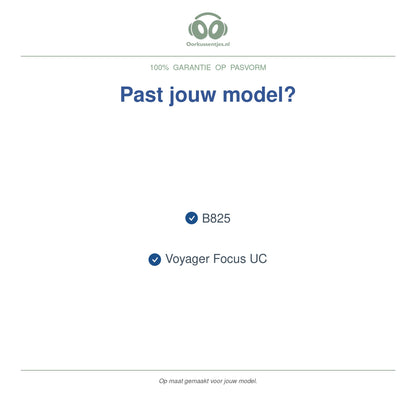 Oorkussens voor Poly Voyager Focus UC – Geschikt voor Voyager Focus UC, B825 — Compatible models