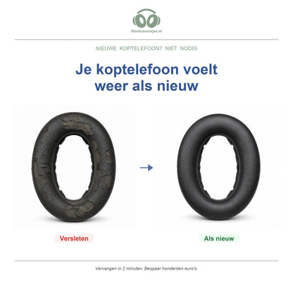 Oorkussens voor Sennheiser Accentum Serie – Geschikt voor Accentum Wireless, Accentum Plus Wireless — Before and after