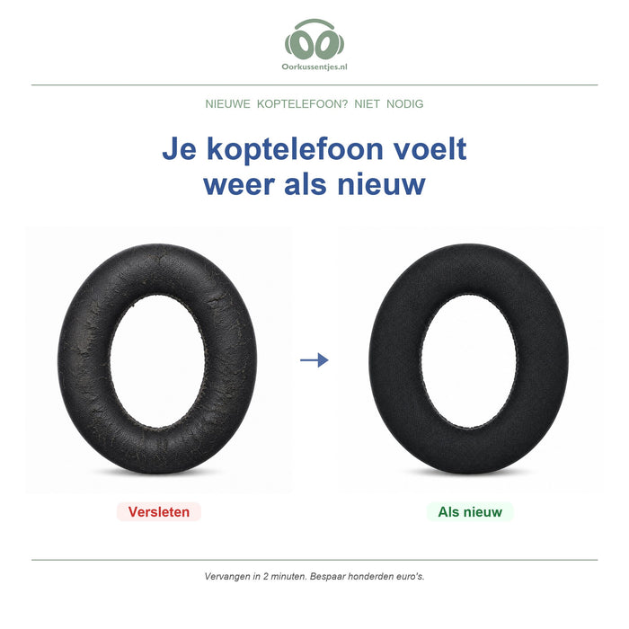 Oorkussens voor Sennheiser Momentum 4 Wireless – Geschikt voor Momentum 4 Wireless, HDB 630 — Before and after
