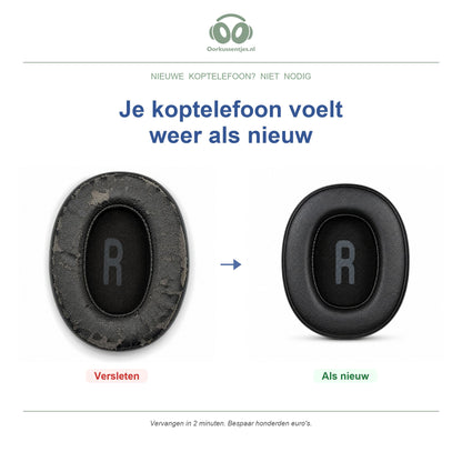 Oorkussens voor JBL Tune 700 / 770 Serie – Geschikt voor Tune 700BT, Tune 720BT, Tune 760NC, Tune 770NC en meer — Before and after