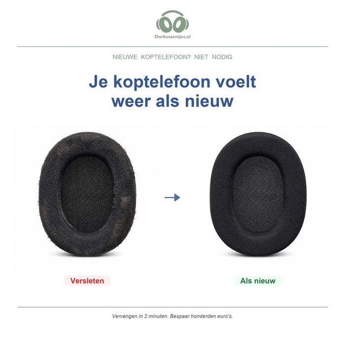 Oorkussens voor Corsair HS55 / HS65 Serie – Geschikt voor HS55, HS55 Surround, HS65, HS65 Wireless en meer — Before and after
