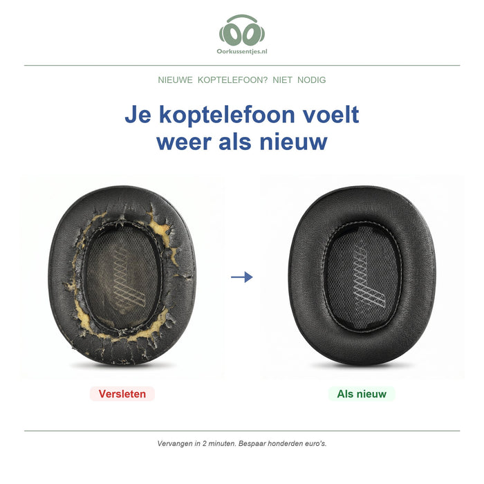 Oorkussens voor JBL Live 500BT – Geschikt voor JBL Live 500BT — Before and after