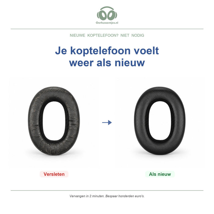 Oorkussens voor AKG N700NC Serie – Geschikt voor N700NC, N700NC M2 — Before and after