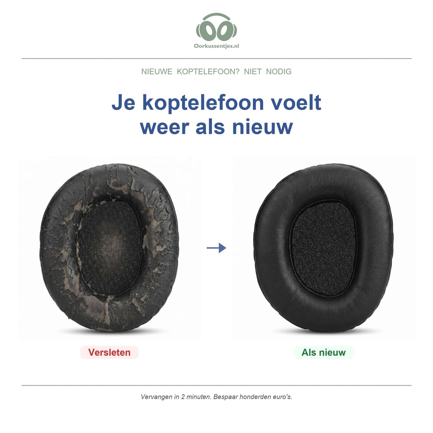 Oorkussens voor Turtle Beach Stealth 600 Gen 2 – Geschikt voor Stealth 600 Gen 2, Stealth 600 Gen 2 MAX — Before and after