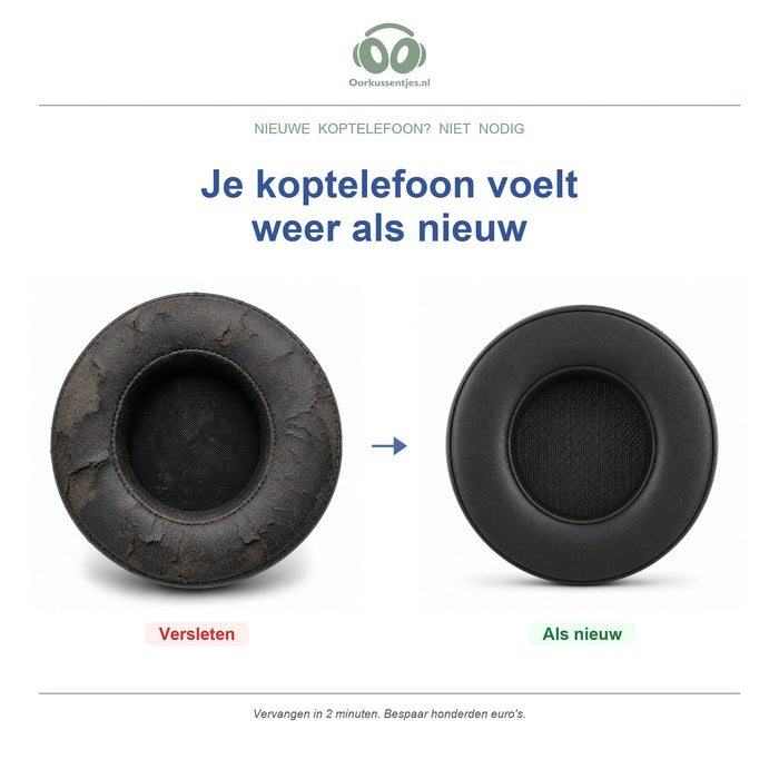 Oorkussens voor Corsair Virtuoso RGB Serie – Geschikt voor Virtuoso RGB Wireless, XT, SE — Before and after