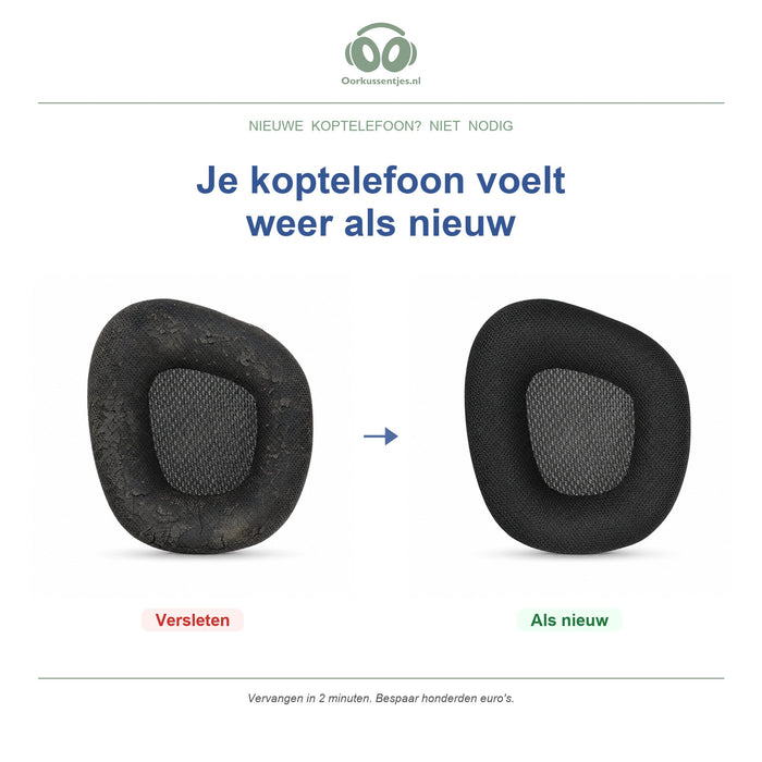 Oorkussens voor Corsair Void / Void Pro Serie – Geschikt voor Void Pro, Void Pro RGB, Void Elite en meer — Before and after