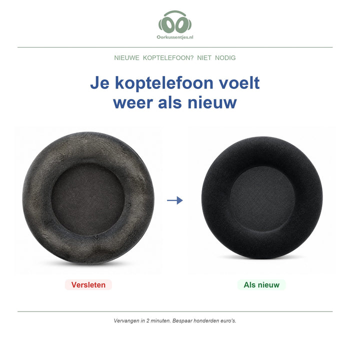 Oorkussens voor AKG K701 / K702 Serie – Geschikt voor K701, K702, Q701, K712 en meer — Before and after