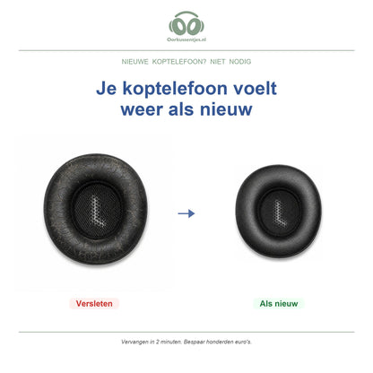 Oorkussens voor JBL E35 / E45 Serie – Geschikt voor E35, E45, E45BT, C45BT en meer — Before and after