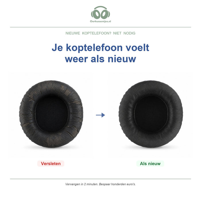 Oorkussens voor SteelSeries Siberia Serie – Geschikt voor Siberia V1, V2, V3 en meer — Before and after
