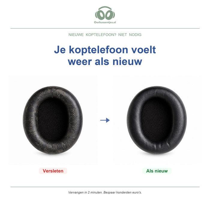Oorkussens voor Soundcore Space One – Geschikt voor Space One, Space One S1 — Before and after