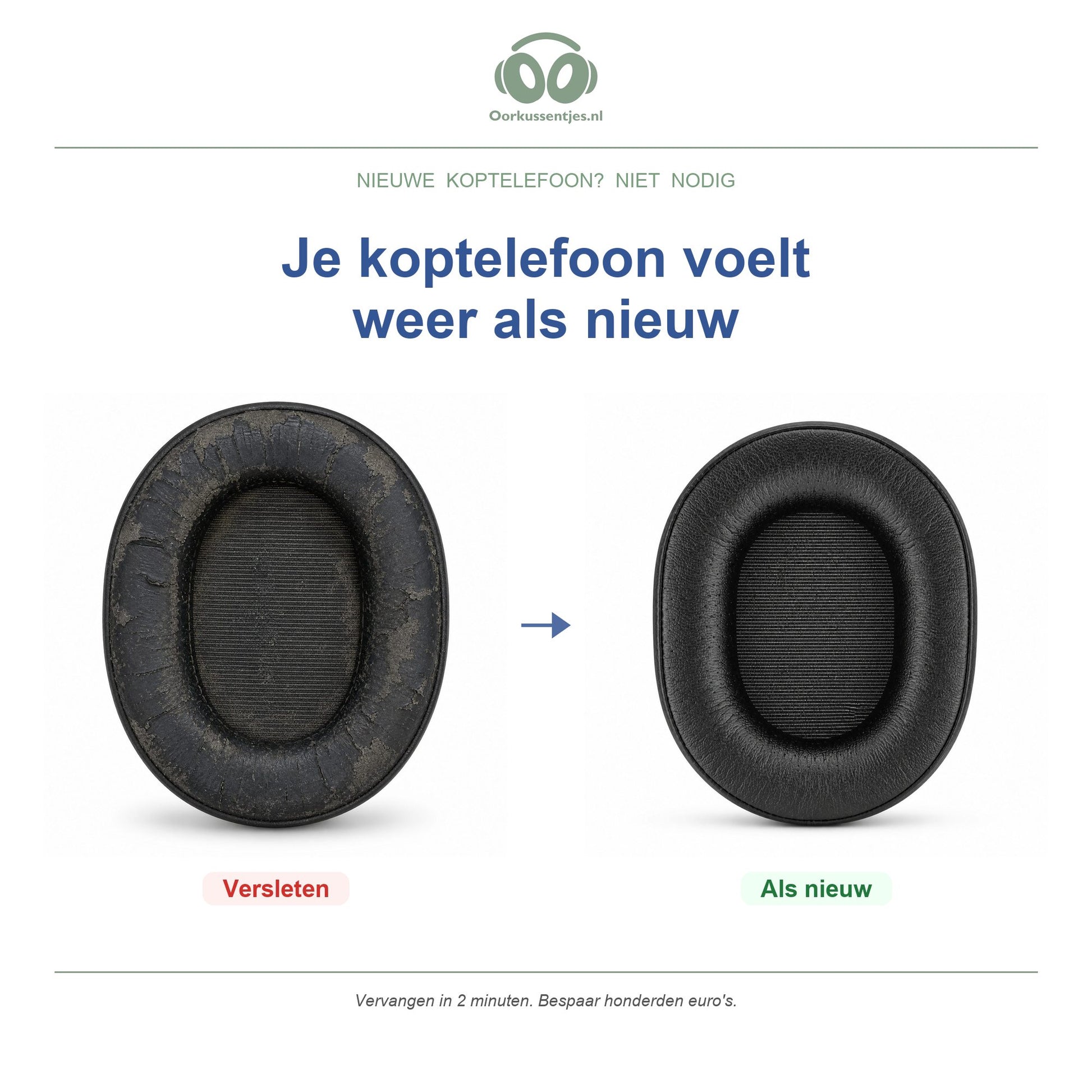 Oorkussens voor SteelSeries Arctis Serie – Geschikt voor Arctis 7, Arctis 9, Arctis Pro en meer — Before and after