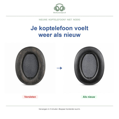 Oorkussens voor Sony h.ear on 3 – Geschikt voor WH-H910N — Before and after