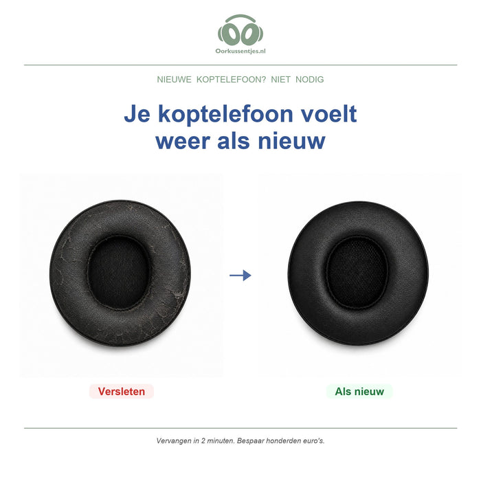 Oorkussens voor Beats Solo 2 / 3 Wireless – Geschikt voor Solo 2 Wireless, Solo 3 Wireless — Before and after