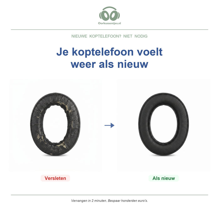 Oorkussens voor Corsair HS50 / HS70 Serie – Geschikt voor HS50, HS60, HS70, HS75 XB en meer — Before and after