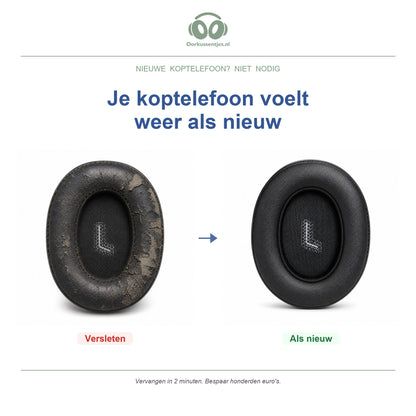 Oorkussens voor JBL E55BT – Geschikt voor JBL E55BT — Before and after