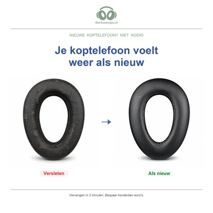 Oorkussens voor Sennheiser PXC 550 Serie – Geschikt voor PXC 550, PXC 550-II, MB 660 UC en meer — Before and after