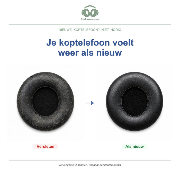 Oorkussens voor Beats Solo 4 – Geschikt voor Beats Solo 4 (2024) — Before and after
