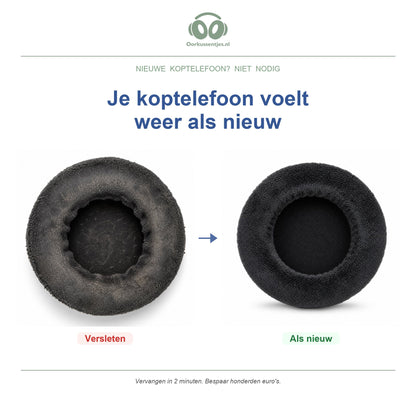 Oorkussens voor AKG K240 / K271 Serie – Geschikt voor K240, K240S, K271, K271 MKII en meer — Before and after