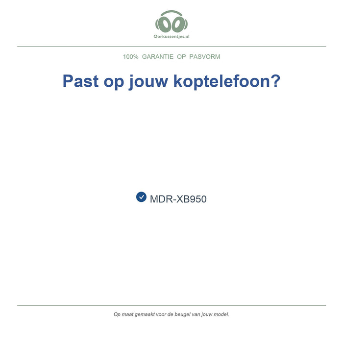 Hoofdband voor Sony MDR-XB950 – Vervangende koptelefoon hoofdband, geschikt voor MDR-XB950 — compatibele modellen