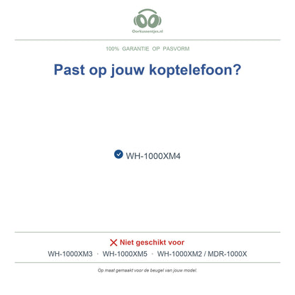 Hoofdband voor Sony WH-1000XM4 – Vervangende koptelefoon hoofdband, geschikt voor WH-1000XM4 – niet voor WH-1000XM3 — compatibele modellen