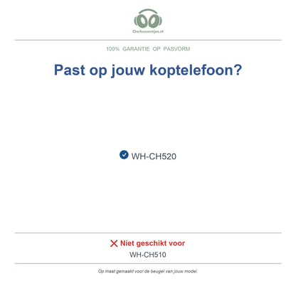 Hoofdband voor Sony WH-CH520 – Vervangende koptelefoon hoofdband, geschikt voor WH-CH520 – niet voor WH-CH510 — compatibele modellen