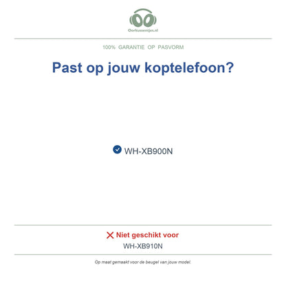 Hoofdband voor Sony WH-XB900N – Vervangende koptelefoon hoofdband, geschikt voor WH-XB900N – niet voor WH-XB910N — compatibele modellen