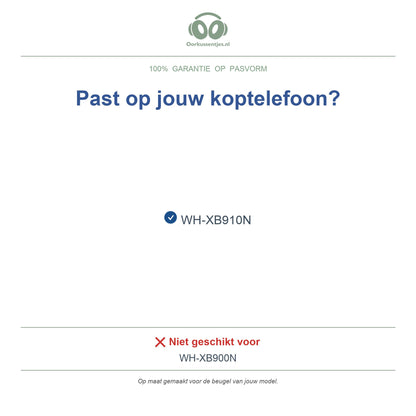 Hoofdband voor Sony WH-XB910N – Vervangende koptelefoon hoofdband, geschikt voor WH-XB910N – niet voor WH-XB900N — compatibele modellen