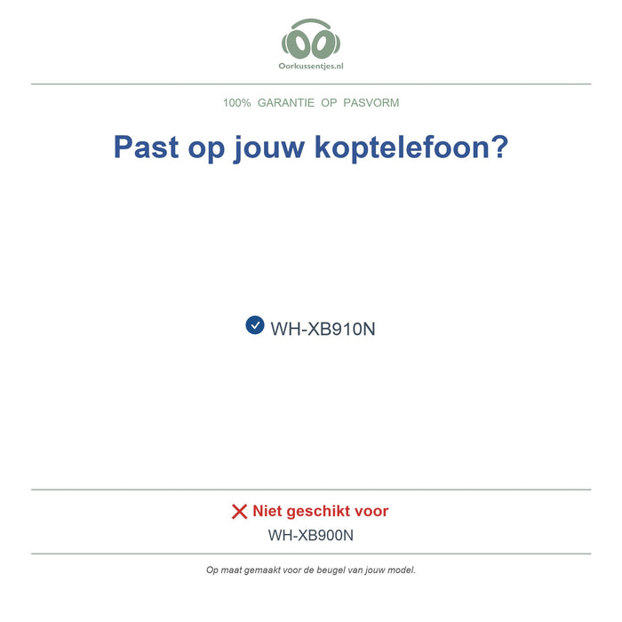 Hoofdband voor Sony WH-XB910N – Vervangende koptelefoon hoofdband, geschikt voor WH-XB910N – niet voor WH-XB900N — compatibele modellen